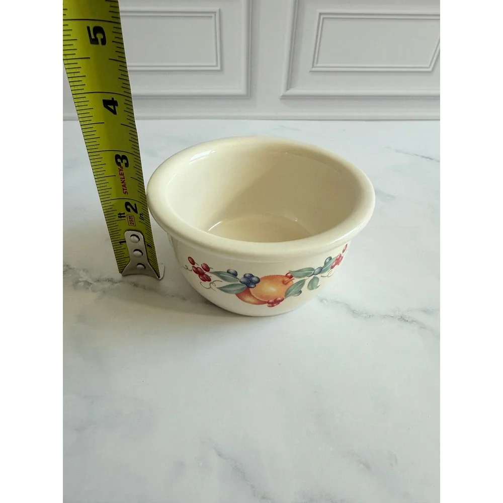 VTG 1980s Set of 3 Corelle Corningware Abundance Ramekins 4 1/4